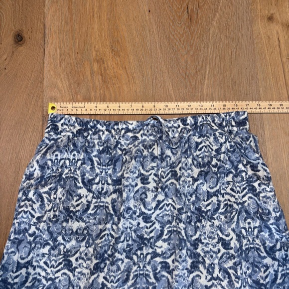 Eddie Bauer Ikat Print Drawstring Skirt w/Pockets | M but runs big | EUC - Picture 5 of 6